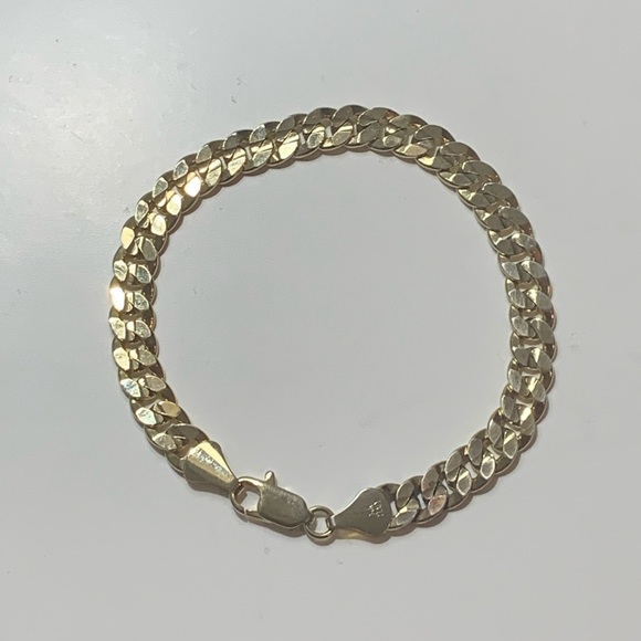 Other - 14K Gold Plated Cuban Link Bracelet
